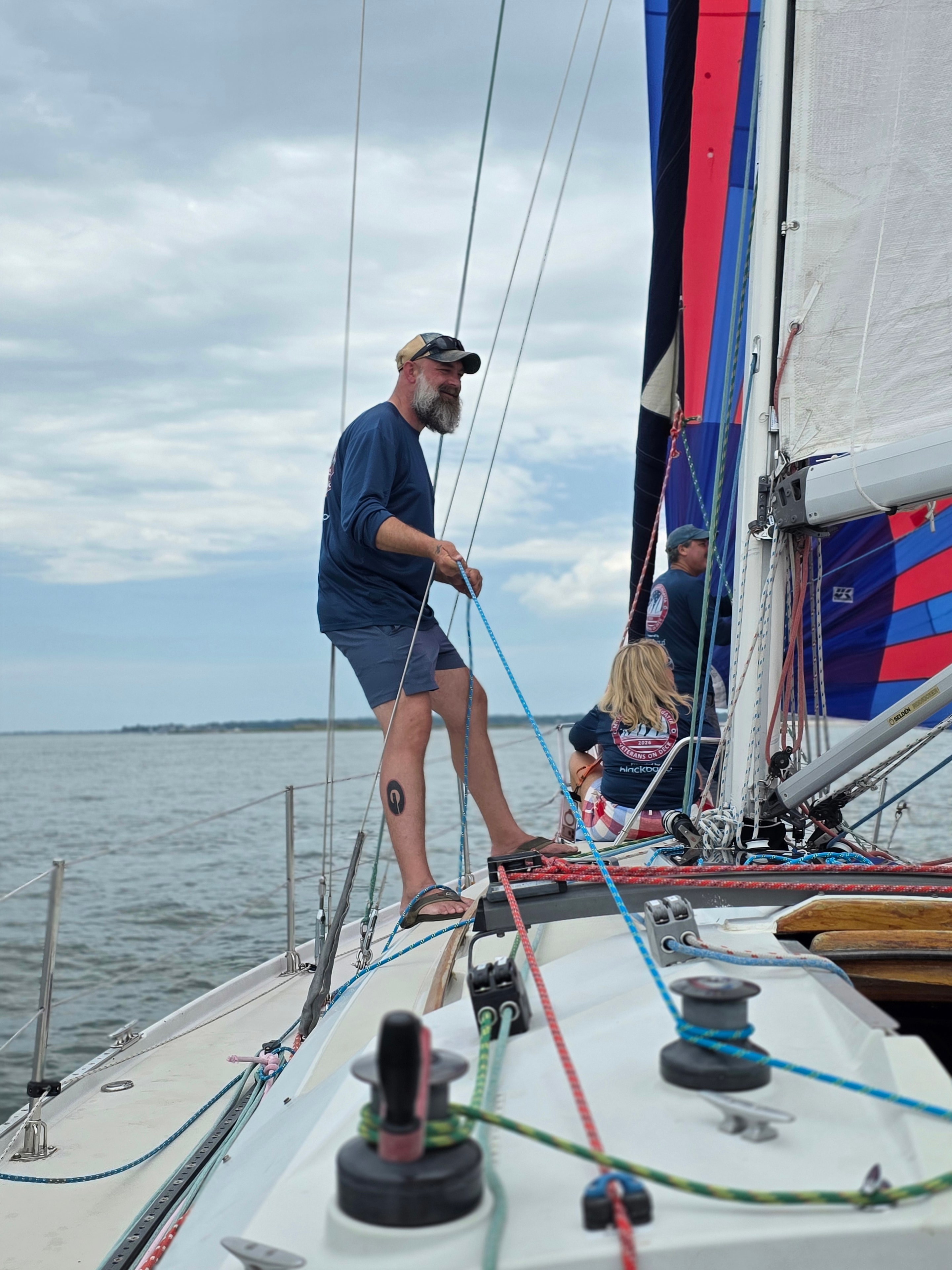 Our sailing vessel on Charleston Harbor