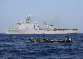 USS Ashland alongside intercepted vessel