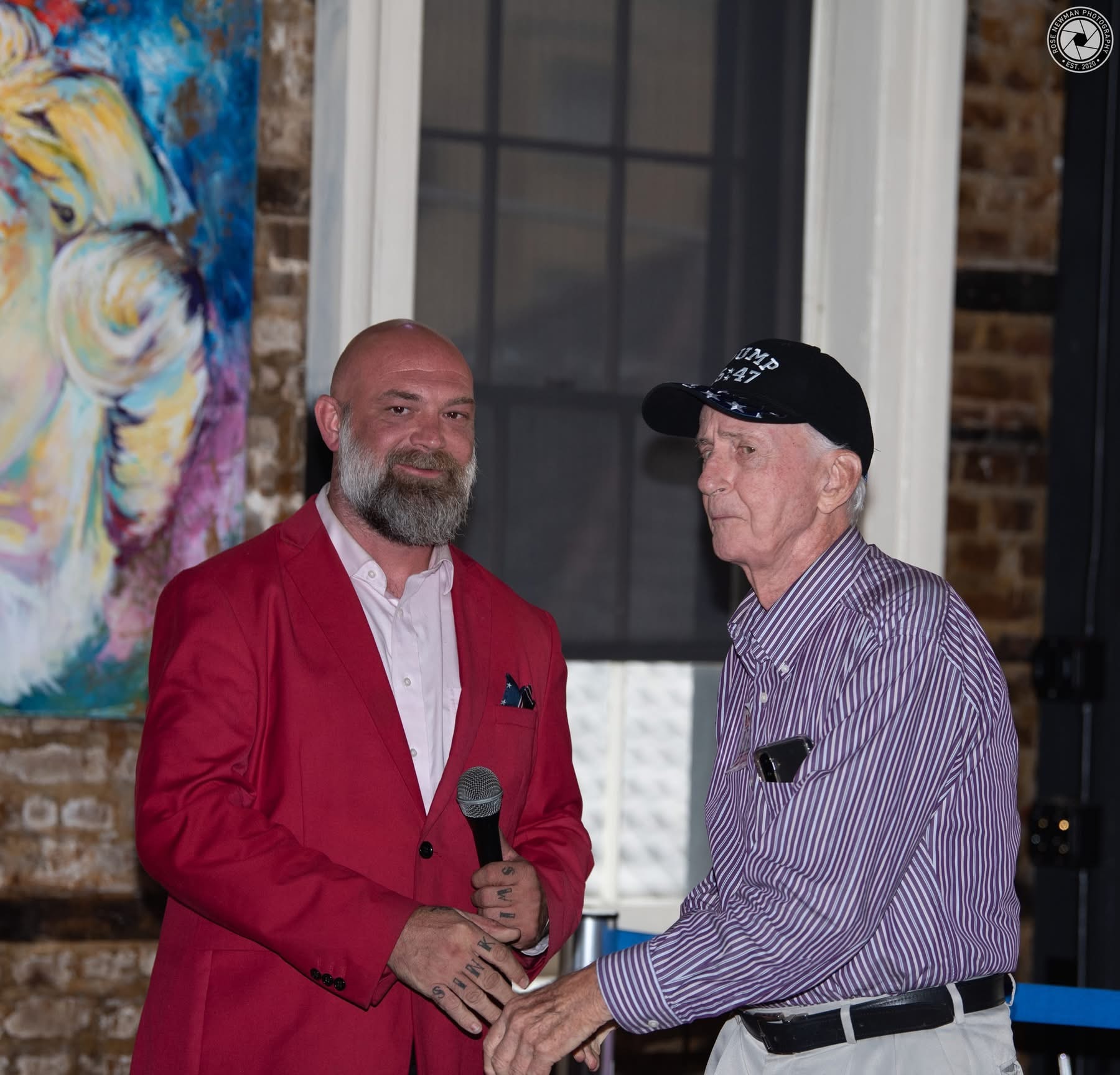 Justin Myers at a Business & Brotherhood event