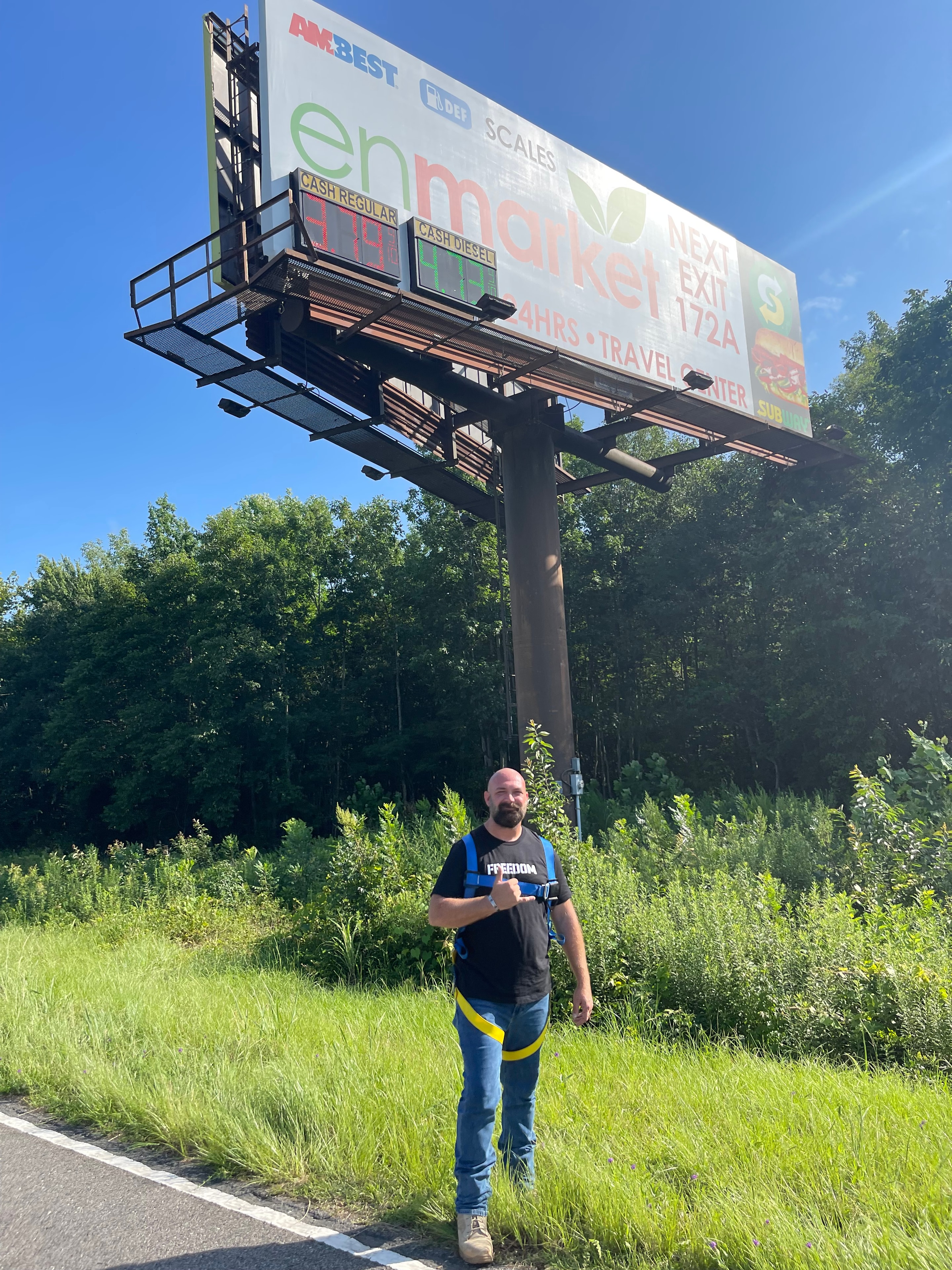 Storefront sign installation — Signage Operations Command